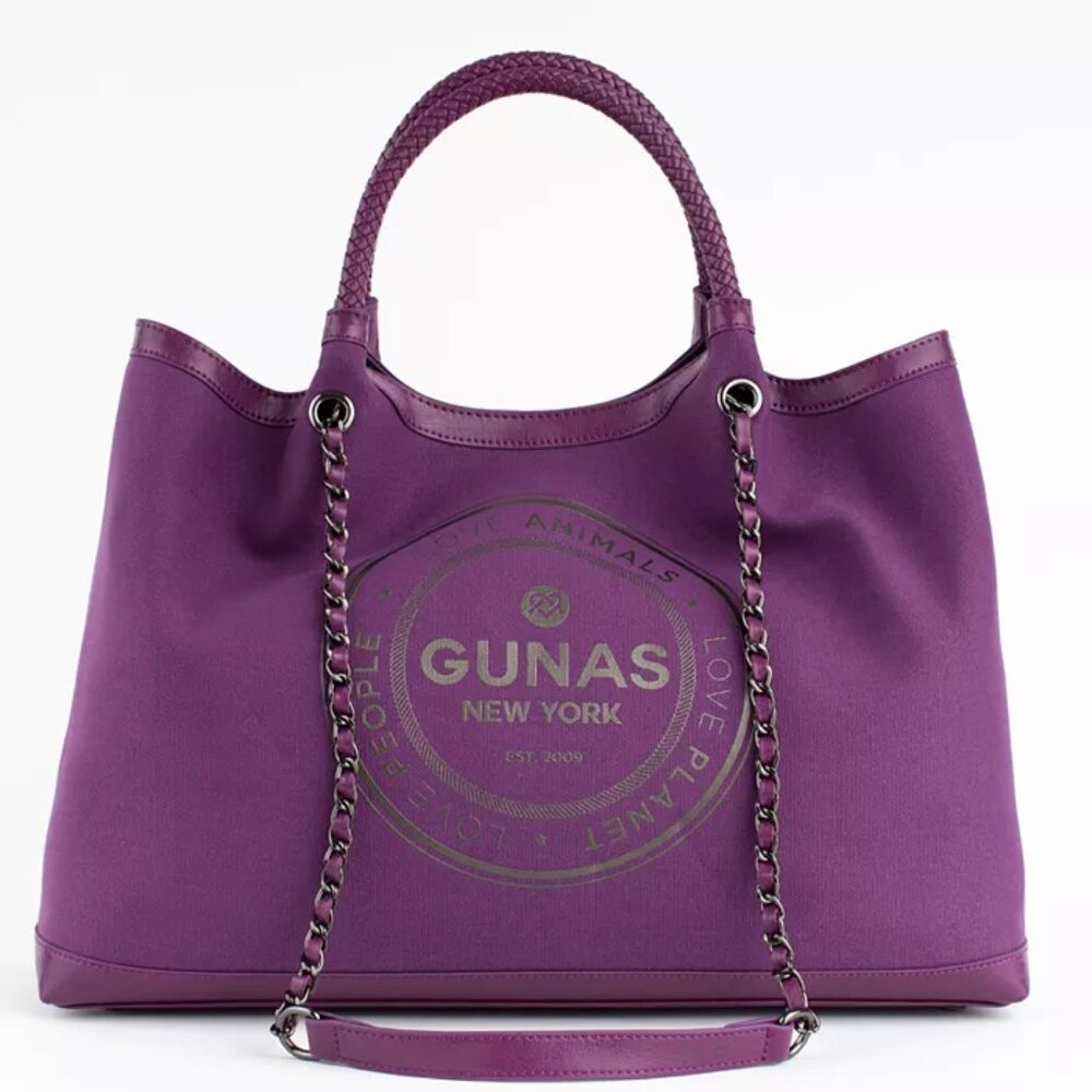 Ruth Canvas Large Tote Bag and Makeup Pouch Set, 2 Pieces